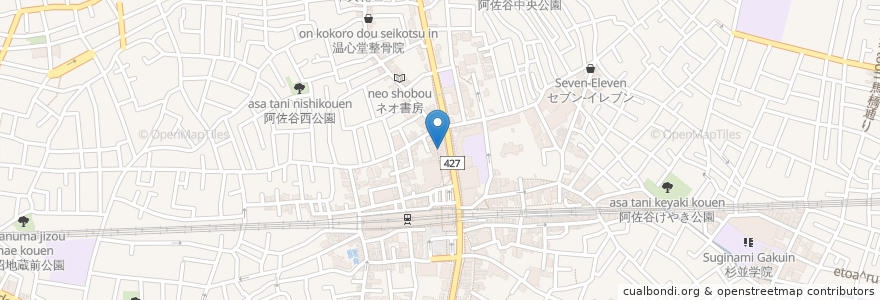 Mapa de ubicacion de 大黒寿司 en Japonya, 東京都, 杉並区.