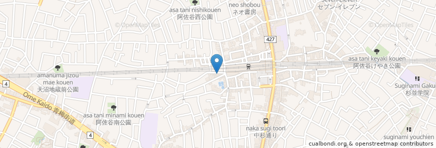 Mapa de ubicacion de なんちち en Japan, Tokio, 杉並区.