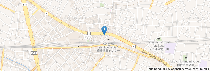 Mapa de ubicacion de 晩杯屋 en Japón, Tokio, Suginami.