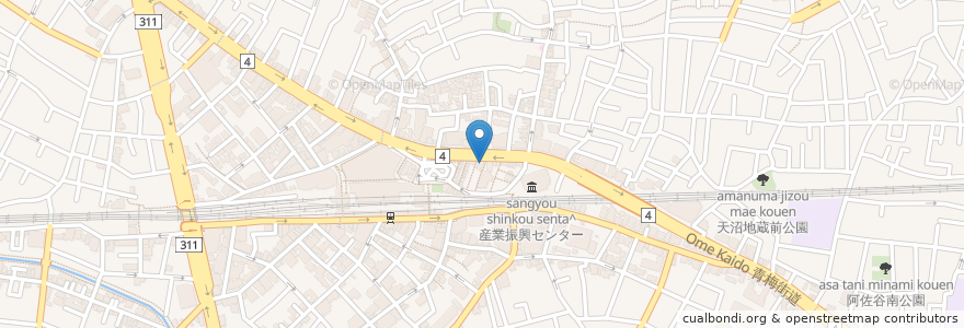 Mapa de ubicacion de 串かつでんがな en Япония, Токио, Сугинами.