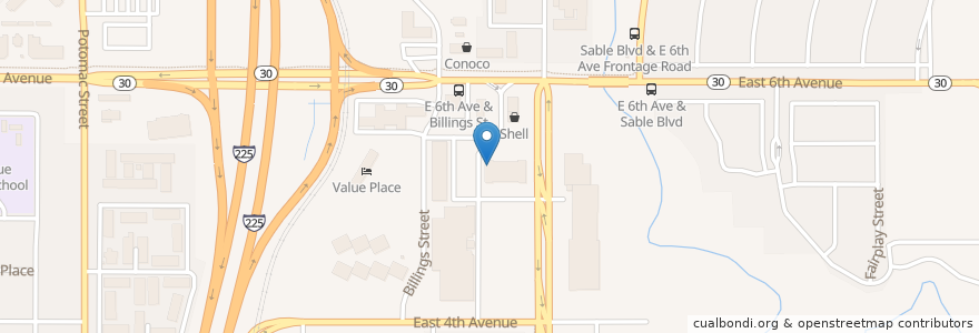Mapa de ubicacion de Pho 888 Vietnamese Noodle & Grill en United States, Colorado, Arapahoe County, Aurora.