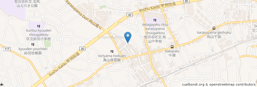 Mapa de ubicacion de エデル en Japón, Tokio, Setagaya.