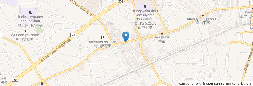 Mapa de ubicacion de ハロー薬局 en Japon, Tokyo, 世田谷区.