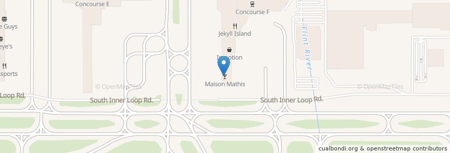 Mapa de ubicacion de Maison Mathis en アメリカ合衆国, ジョージア州, Clayton County.