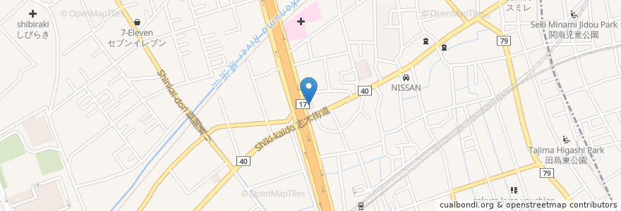 Mapa de ubicacion de 不二家レストラン en 일본, 사이타마현, さいたま市, 桜区.