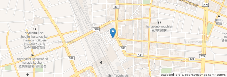 Mapa de ubicacion de すいか en Япония, Айти, 豊橋市.
