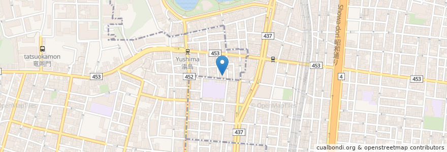 Mapa de ubicacion de 蘭亭ぽんた en Jepun, 東京都, 台東区.