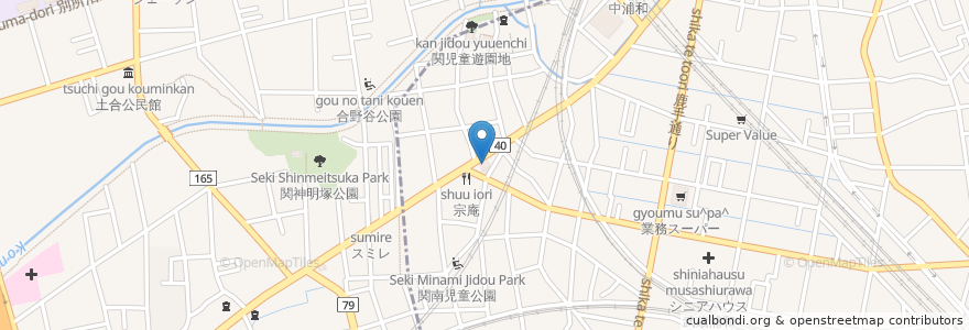 Mapa de ubicacion de エッソ en 日本, 埼玉県, さいたま市, 桜区.