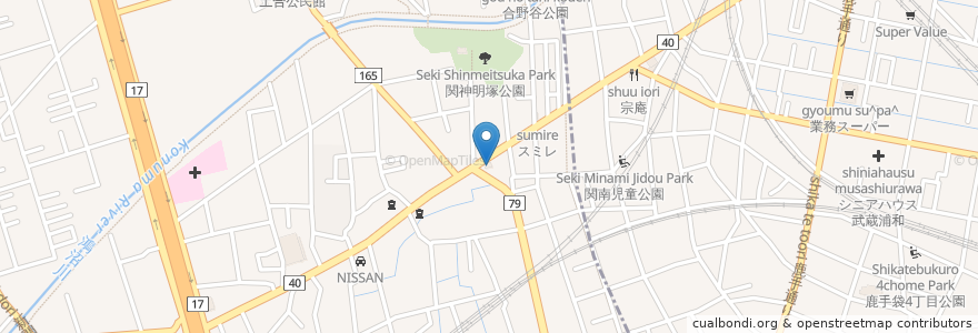 Mapa de ubicacion de 竹ひろ en Japan, Präfektur Saitama, Saitama, 桜区.