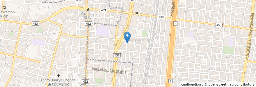 Mapa de ubicacion de BACCHUS en 일본, 도쿄도, 다이토구.