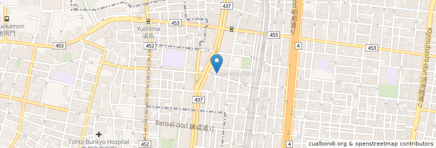 Mapa de ubicacion de カレーは飲み物。 en 日本, 東京都, 台東区.