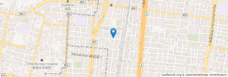 Mapa de ubicacion de きどや en 日本, 東京都, 台東区.