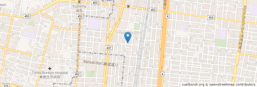Mapa de ubicacion de しらかば薬局 en Japon, Tokyo, 台東区.