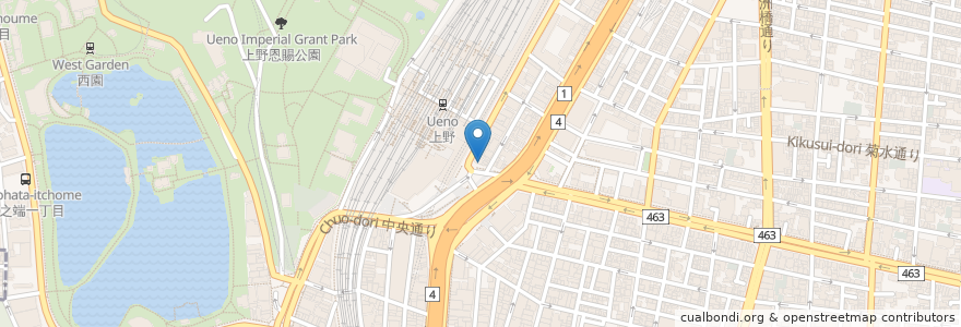 Mapa de ubicacion de じとっこ組合 en Giappone, Tokyo, 台東区.