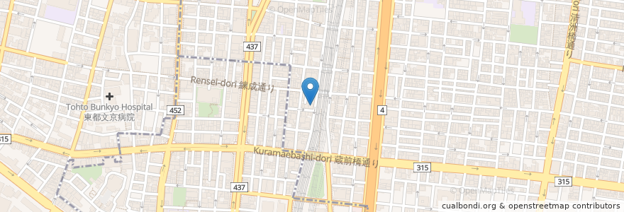Mapa de ubicacion de はなみずき en Japonya, 東京都.