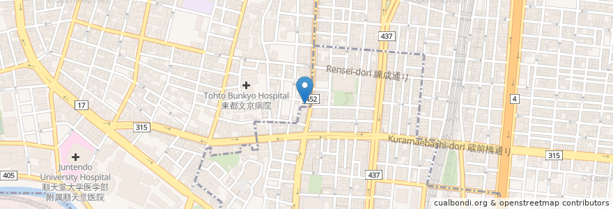 Mapa de ubicacion de Bistro Grasso en 日本, 東京都.