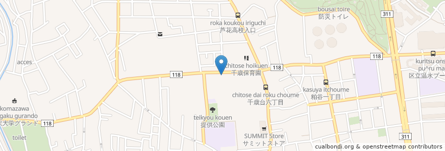 Mapa de ubicacion de Times en 일본, 도쿄도, 世田谷区.
