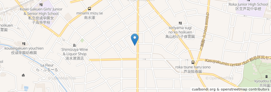 Mapa de ubicacion de 広味坊 en Japan, Tokyo, Setagaya.