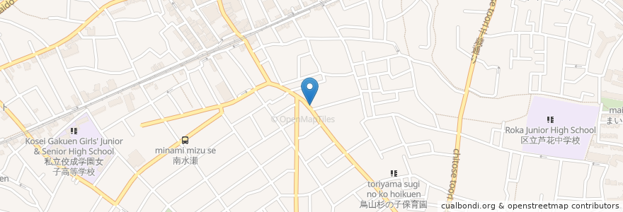 Mapa de ubicacion de 吉野クリニック en Japonya, 東京都, 世田谷区.