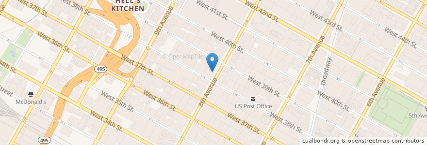 Mapa de ubicacion de Paris Baguette en 미국, 뉴욕, New York, New York County, Manhattan, Manhattan Community Board 4.
