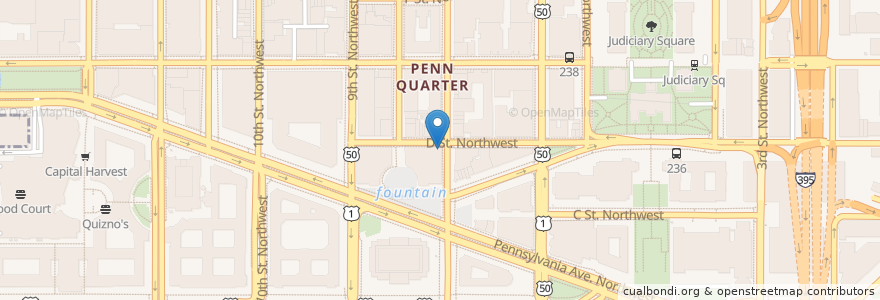 Mapa de ubicacion de Protein Bar and Kitchen en 미국, 워싱턴 D.C., 워싱턴.