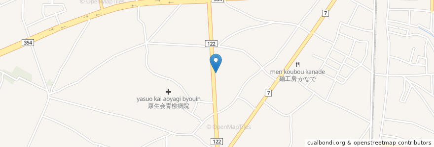 Mapa de ubicacion de ほっともっと en Giappone, Prefettura Di Gunma, 館林市.