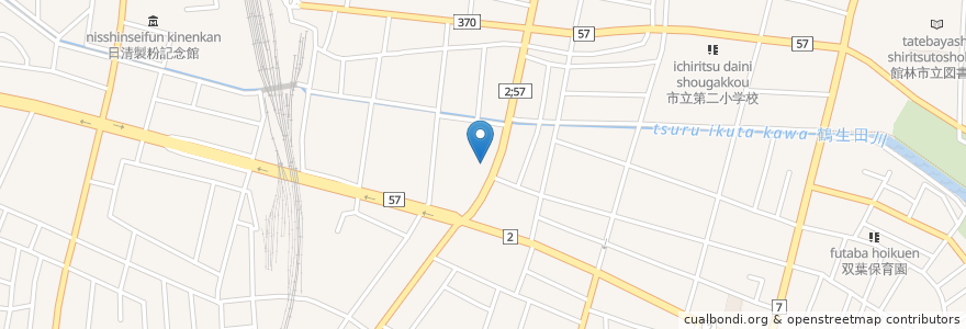 Mapa de ubicacion de ピア獣医科病院 en Giappone, Prefettura Di Gunma, 館林市.