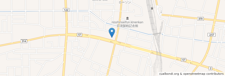 Mapa de ubicacion de そば処たぬき en Jepun, 群馬県, 館林市.