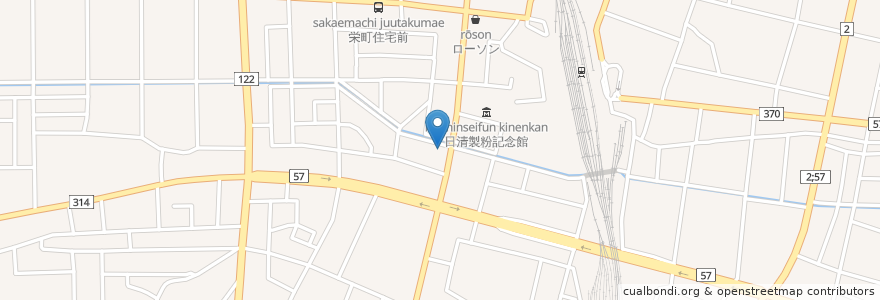 Mapa de ubicacion de コメダ珈琲店館林店 en 日本, 群馬県, 館林市.