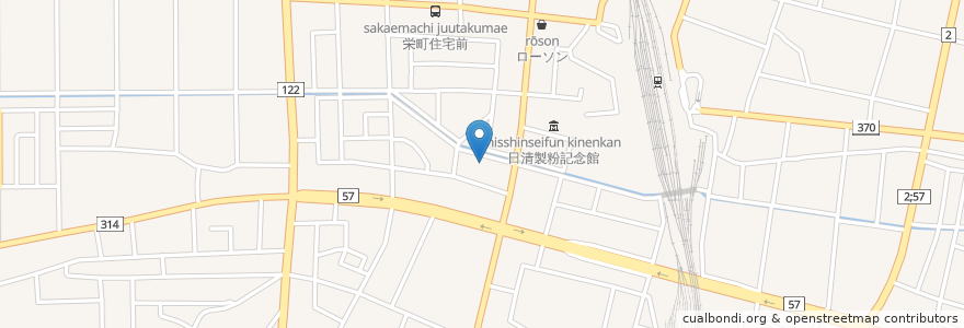 Mapa de ubicacion de 富士幼稚園 en Japão, 群馬県, 館林市.