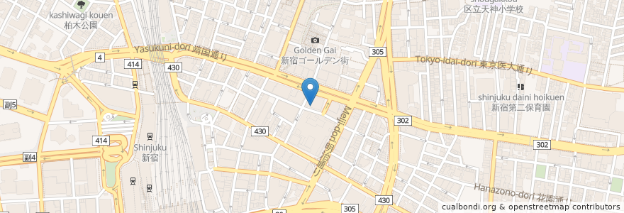 Mapa de ubicacion de リジーグ en Japonya, 東京都, 新宿区.