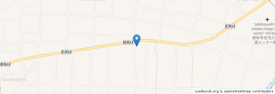 Mapa de ubicacion de 三林岡田歯科医院 en Japon, Préfecture De Gunma, 館林市.