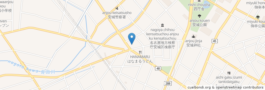 Mapa de ubicacion de ESSO en 日本, 愛知県, 安城市.