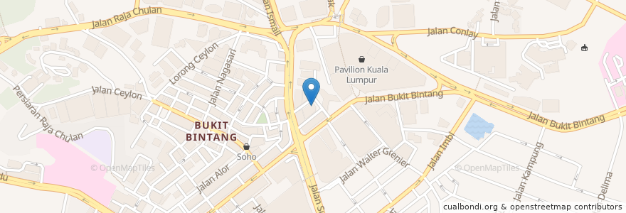 Mapa de ubicacion de Blue Boy Bar en Malaysia, Selangor, Kuala Lumpur.