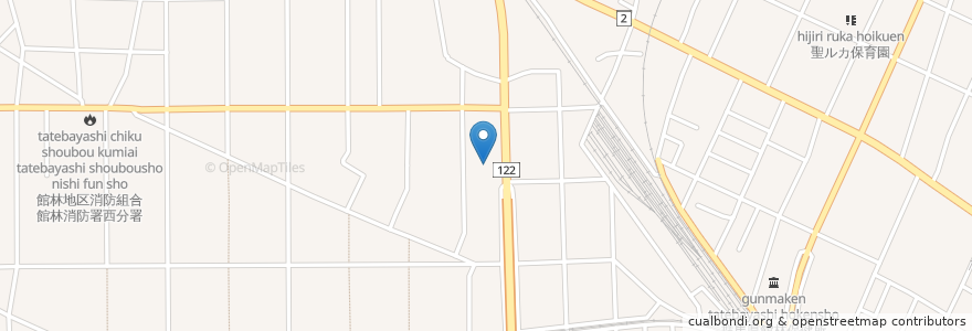 Mapa de ubicacion de ENEOS en Япония, Гумма, 館林市.