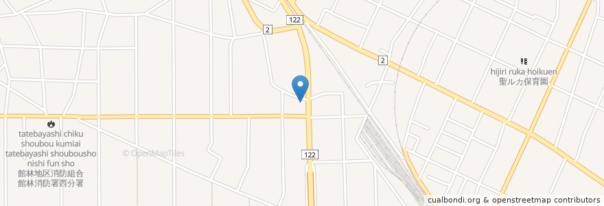 Mapa de ubicacion de 幸楽苑成島店 en Jepun, 群馬県, 館林市.