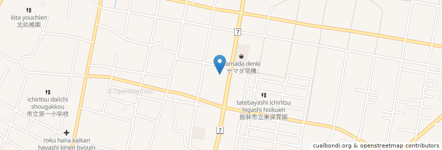 Mapa de ubicacion de コスモ館林瀬戸谷SS en Jepun, 群馬県, 館林市.