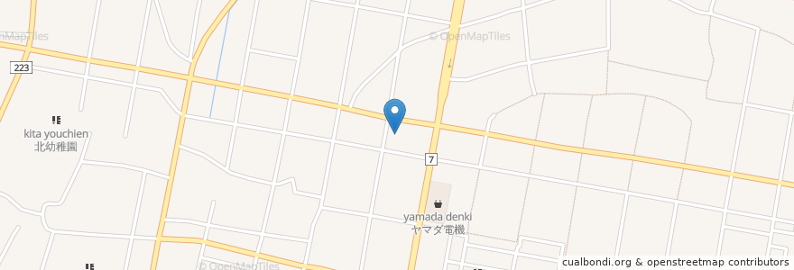 Mapa de ubicacion de ドラックストアクリエイト en 일본, 군마현, 館林市.