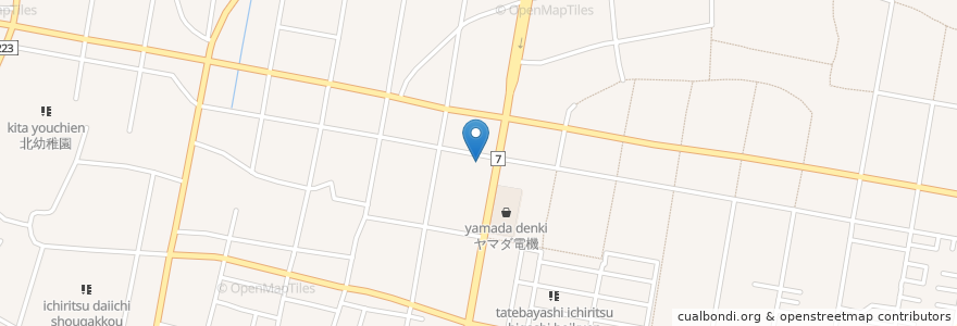 Mapa de ubicacion de 村田歯科医院 en Jepun, 群馬県, 館林市.