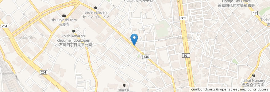 Mapa de ubicacion de 富阪79 en 日本, 東京都, 文京区.