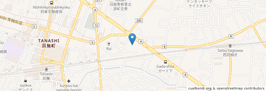 Mapa de ubicacion de 望星田無クリニック en 日本, 東京都, 西東京市.
