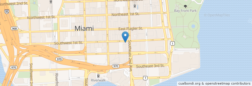 Mapa de ubicacion de Blackmarket en Vereinigte Staaten Von Amerika, Florida, Miami-Dade County, Miami.