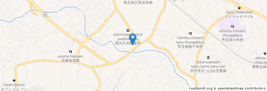 Mapa de ubicacion de 小僧寿し en 日本, 埼玉県, 所沢市.