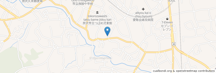 Mapa de ubicacion de ファミリー薬局 en Japan, Präfektur Saitama, 所沢市.