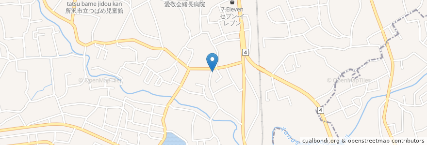 Mapa de ubicacion de なるみや en 日本, 埼玉县, 所沢市.