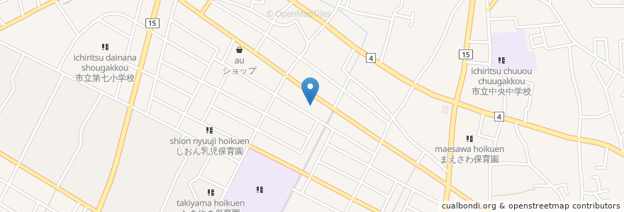 Mapa de ubicacion de welcia en Giappone, Tokyo, 東久留米市.