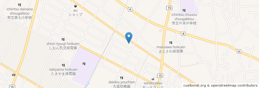 Mapa de ubicacion de コスモ石油 (COSMO) en 日本, 東京都, 東久留米市.