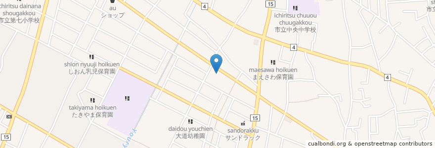 Mapa de ubicacion de はま寿司 en Japon, Tokyo, 東久留米市.