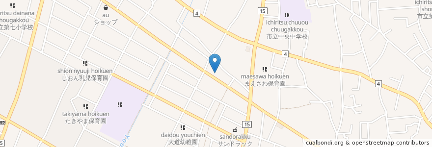 Mapa de ubicacion de くるめ動物病院 en Japan, 東京都, 東久留米市.