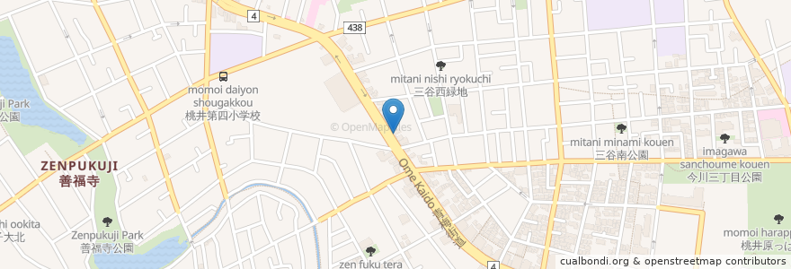 Mapa de ubicacion de 天の道 en Japão, Tóquio, 杉並区.